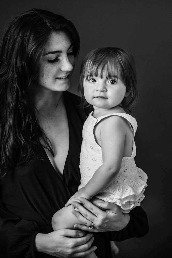 mom and daughter portrait